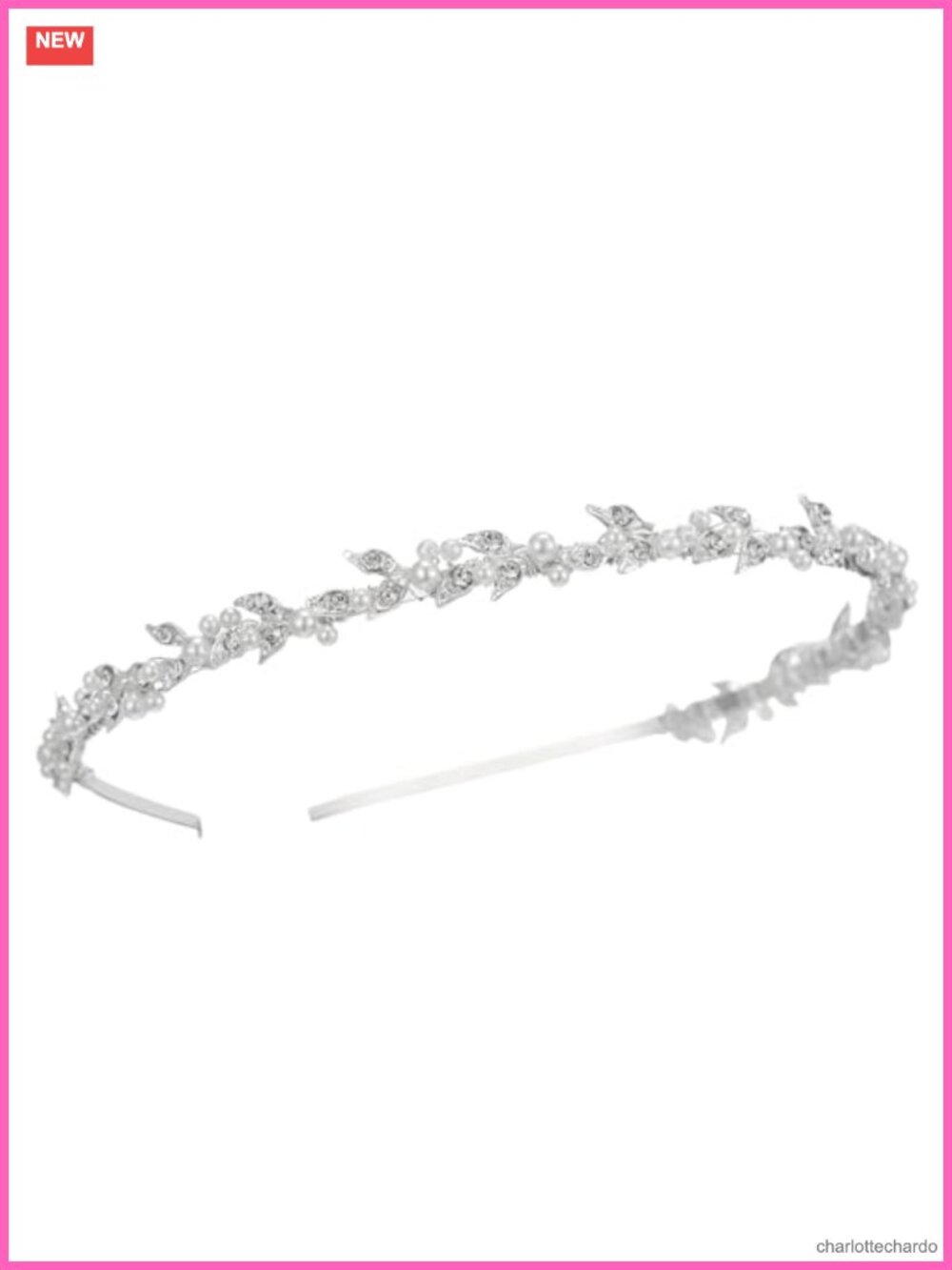 Rhinestone Bridal Headband Crystal Pearl Tiara Wedding Headpiece